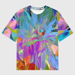 Мужская футболка оверсайз Abstract color pattern Summer 2022