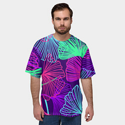 Футболка оверсайз мужская Neon color pattern Fashion 2023, цвет: 3D-принт — фото 2