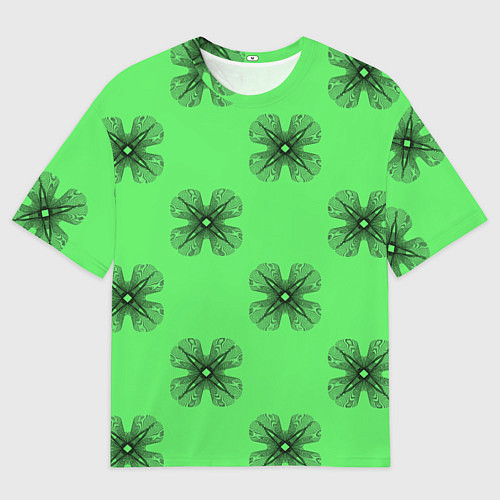 Мужская футболка оверсайз АБСТРАКТНАЯ ПРИЗМА / 3D-принт – фото 1