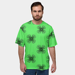 Футболка оверсайз мужская АБСТРАКТНАЯ ПРИЗМА, цвет: 3D-принт — фото 2