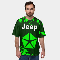 Футболка оверсайз мужская ДЖИП Краска, цвет: 3D-принт — фото 2