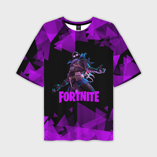 Мужская футболка оверсайз Fortnite - RAVEN / 3D-принт – фото 1