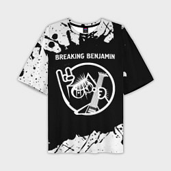 Мужская футболка оверсайз Breaking Benjamin КОТ Брызги