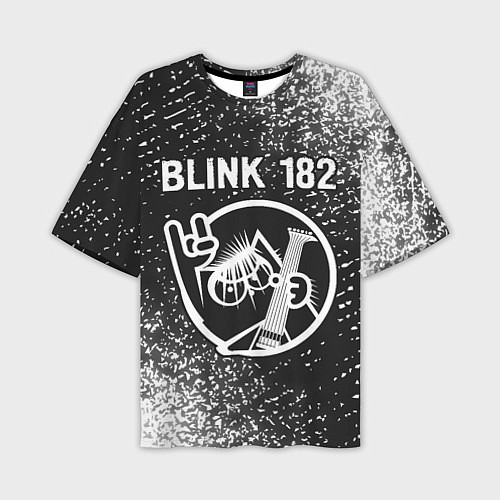 Мужская футболка оверсайз Blink 182 КОТ Спрей / 3D-принт – фото 1