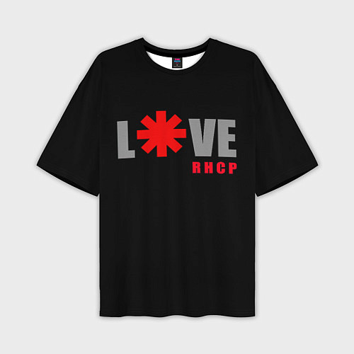 Мужская футболка оверсайз Love RHCP Red Hot Chili Peppers / 3D-принт – фото 1