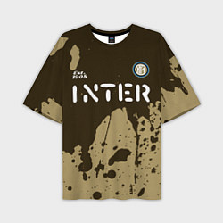 Мужская футболка оверсайз ИНТЕР Inter Est 1908 Брызги