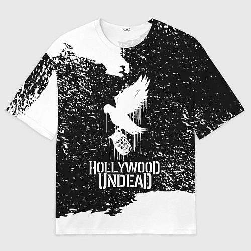 Мужская футболка оверсайз Hollywood Undead - CHAOS Out Now / 3D-принт – фото 1
