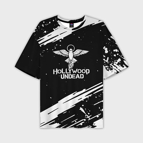 Мужская футболка оверсайз Hollywood undead logo / 3D-принт – фото 1