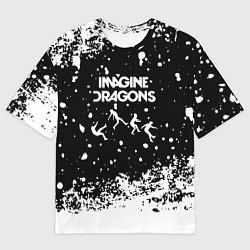 Футболка оверсайз мужская Imagine dragons rock, цвет: 3D-принт