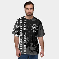 Футболка оверсайз мужская BORUSSIA Брызги, цвет: 3D-принт — фото 2