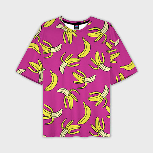 Мужская футболка оверсайз Banana pattern Summer Color / 3D-принт – фото 1