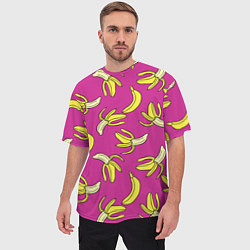 Футболка оверсайз мужская Banana pattern Summer Color, цвет: 3D-принт — фото 2