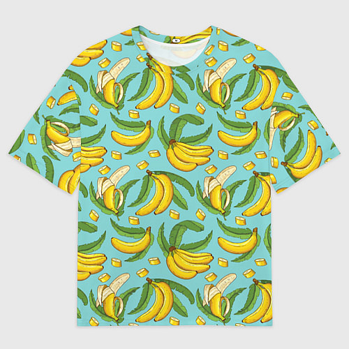 Мужская футболка оверсайз Banana pattern Summer Fashion 2022 / 3D-принт – фото 1