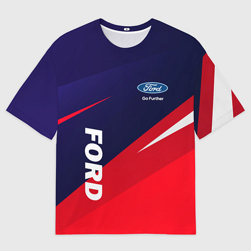 Мужская футболка оверсайз ФОРД FORD / 3D-принт – фото 1