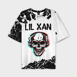 Футболка оверсайз мужская Lil Xan ЧЕРЕП Краска, цвет: 3D-принт