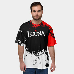 Футболка оверсайз мужская Louna band, цвет: 3D-принт — фото 2
