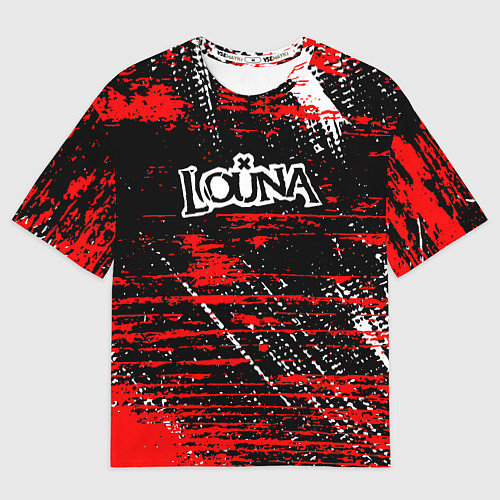 Мужская футболка оверсайз Louna краски / 3D-принт – фото 1