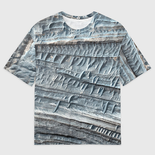 Мужская футболка оверсайз Текстура скалы Mountain Stone / 3D-принт – фото 1