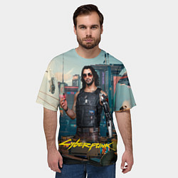 Футболка оверсайз мужская Vi Cyberpunk2077, цвет: 3D-принт — фото 2