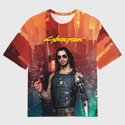 Мужская футболка оверсайз Cyberpunk2077 Vi