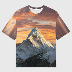 Футболка оверсайз мужская Та самая Джомолунгма Сагарматха Everest, цвет: 3D-принт