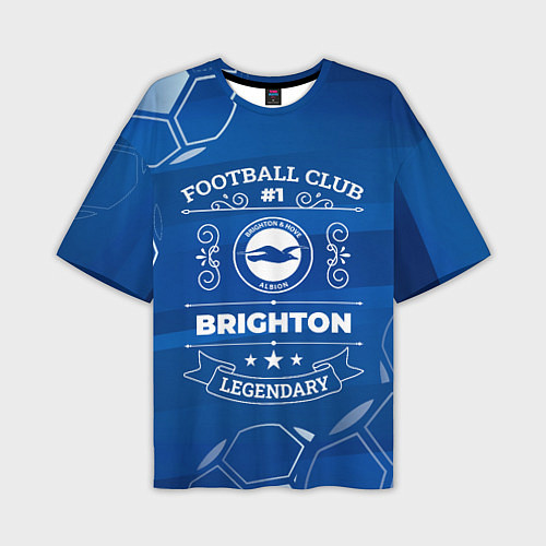 Мужская футболка оверсайз Brighton FC 1 / 3D-принт – фото 1