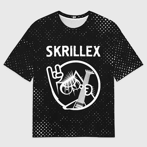 Мужская футболка оверсайз Skrillex - КОТ - Потертости / 3D-принт – фото 1