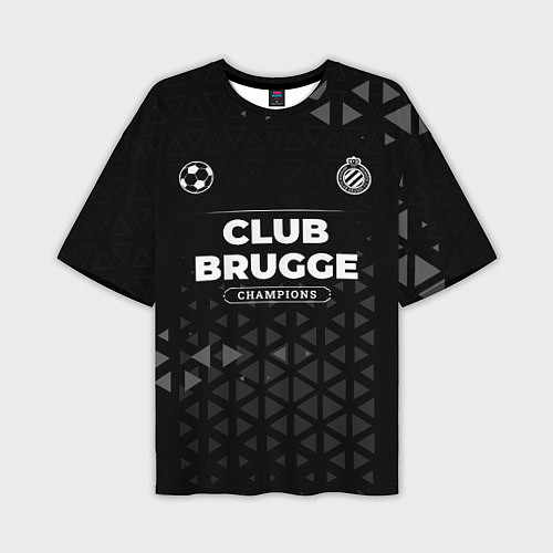 Мужская футболка оверсайз Club Brugge Форма Champions / 3D-принт – фото 1