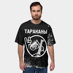 Футболка оверсайз мужская Тараканы КОТ Краска, цвет: 3D-принт — фото 2