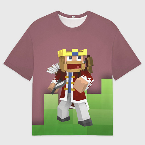 Мужская футболка оверсайз Minecraft Hero Video game / 3D-принт – фото 1