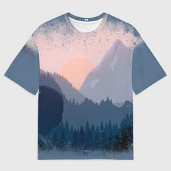 Мужская футболка оверсайз Call of the Mountain
