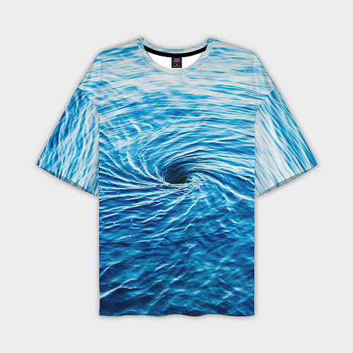 Мужская футболка оверсайз Водоворот Океан / 3D-принт – фото 1