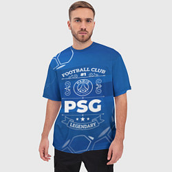 Футболка оверсайз мужская PSG FC 1, цвет: 3D-принт — фото 2