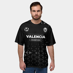 Футболка оверсайз мужская Valencia Форма Champions, цвет: 3D-принт — фото 2