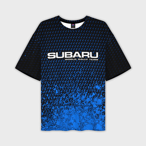 Мужская футболка оверсайз SUBARU RACING Арт / 3D-принт – фото 1