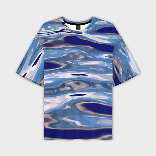Мужская футболка оверсайз Волна Тихий океан / 3D-принт – фото 1