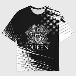 Мужская футболка оверсайз Queen герб квин