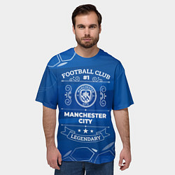 Футболка оверсайз мужская Manchester City FC 1, цвет: 3D-принт — фото 2