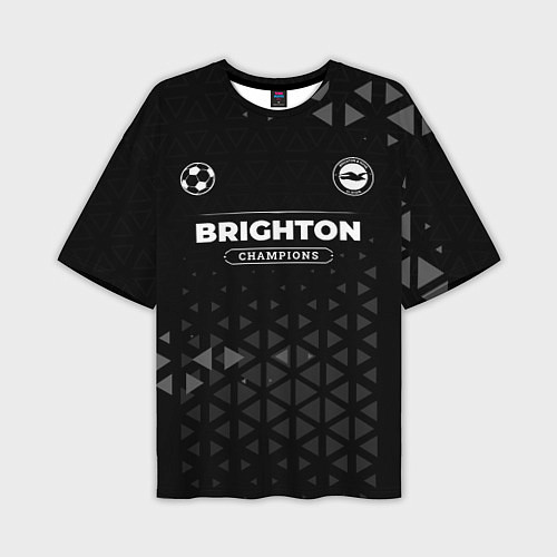 Мужская футболка оверсайз Brighton Форма Champions / 3D-принт – фото 1