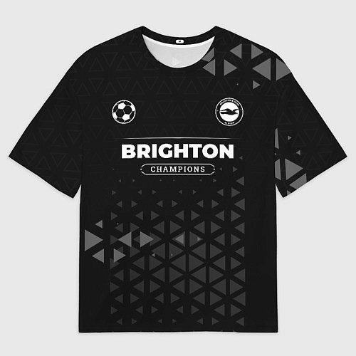 Мужская футболка оверсайз Brighton Форма Champions / 3D-принт – фото 1