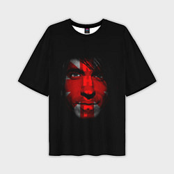 Мужская футболка оверсайз Red Hot Chili Peppers солист группы лицо