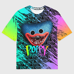 Футболка оверсайз мужская POPPY PLAYTIME HAGGY WAGGY - ПОППИ ПЛЕЙТАЙМ ХАГГИ, цвет: 3D-принт