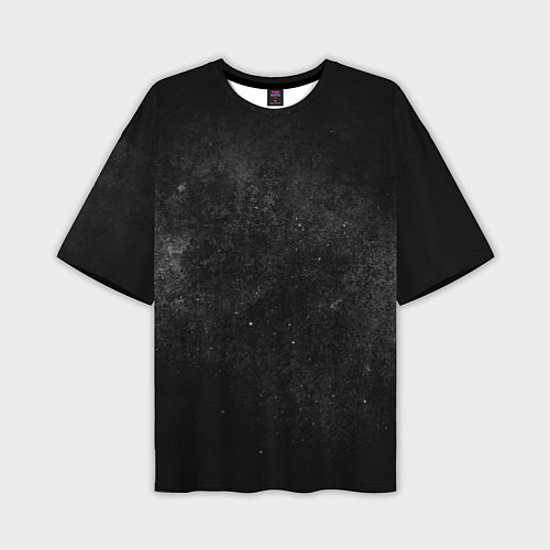 Мужская футболка оверсайз Черный космос black space / 3D-принт – фото 1