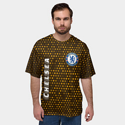 Футболка оверсайз мужская ЧЕЛСИ Chelsea - Звезды, цвет: 3D-принт — фото 2