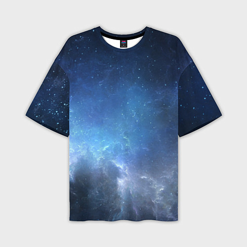 Мужская футболка оверсайз Манящий космос / 3D-принт – фото 1