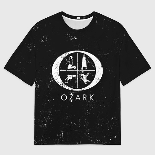 Мужская футболка оверсайз Symbols Ozark / 3D-принт – фото 1