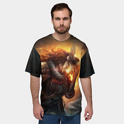 Футболка оверсайз мужская MALENIA - МАЛЕНИЯ ELDEN RING ЕЛДЕН РИНГ, цвет: 3D-принт — фото 2