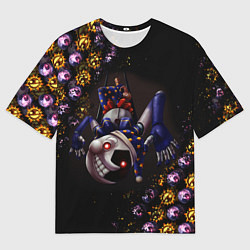 Мужская футболка оверсайз Five Nights at Freddys: Security Breach Луна патте