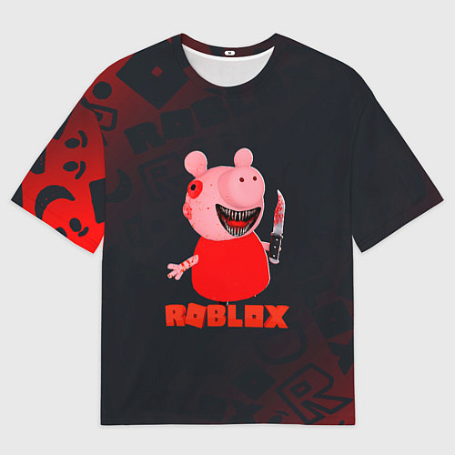 Мужская футболка оверсайз ROBLOX - СВИНКА ПИГГИ / 3D-принт – фото 1