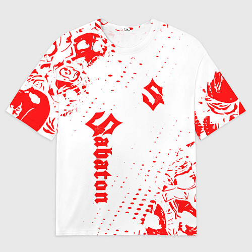 Мужская футболка оверсайз Сабатон / 3D-принт – фото 1